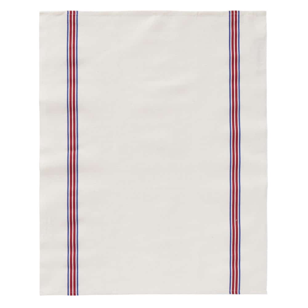 Teatowel Piano Washed Blue/red