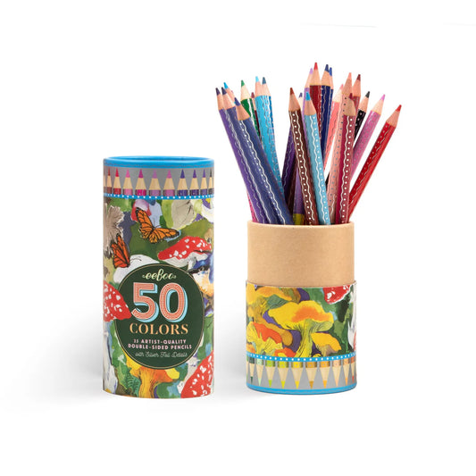 Mushroom 25 Double-Sided Pencils
